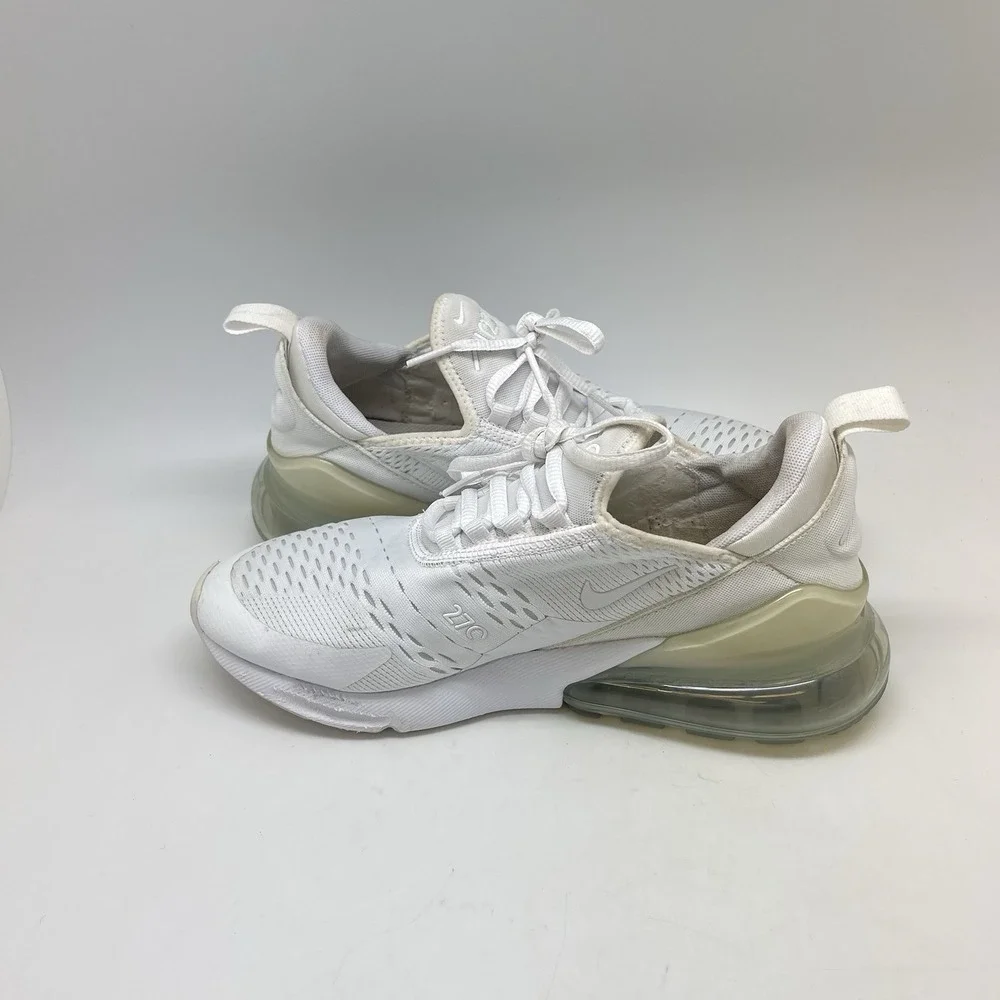 Nike Sneakers Youth 7Y Air Max 270 943345-103 White Athletic Running Casual Shoe